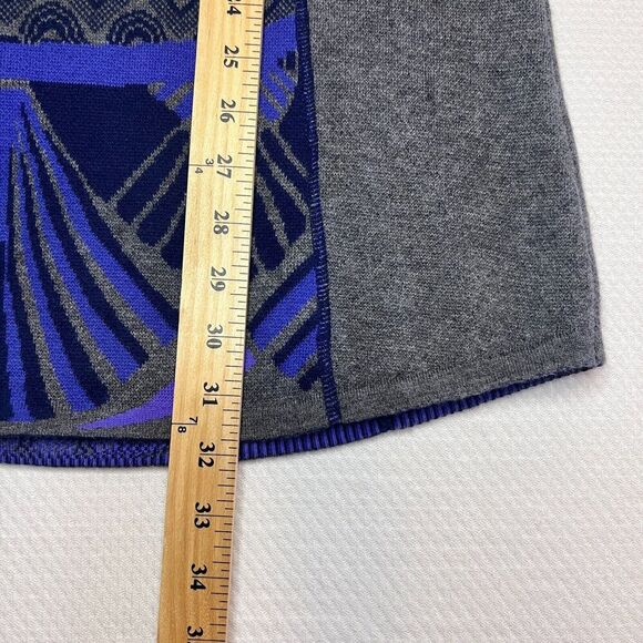 Title Nine S Athletic Dress 1/4 Zip Xtra Fine Merino Wool Knee Length Purpl Gray - Picture 14 of 16